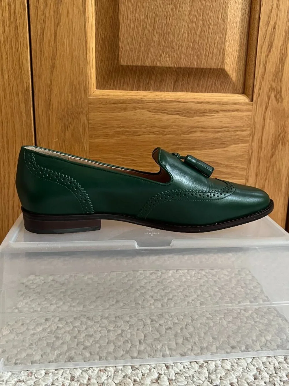 TALBOTS -- Leighton Tasseled Nappa Leather Brogue Loafer - NEW, with Box